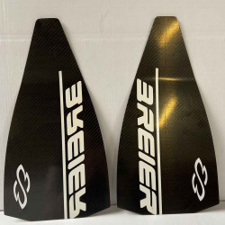 Pair of fins 450B32C8 with closed heel footpocket - Finswimming & riverboarding not for Hockey/Octopush/Rugby