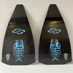 Pair of fins 450B32C8 with closed heel footpocket - Finswimming & riverboarding not for Hockey/Octopush/Rugby