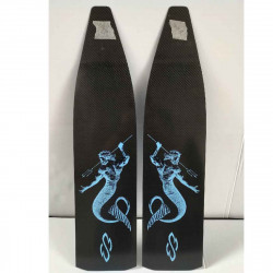 Pair of fins 820B1C5  - Freediving - with closed heel footpocket